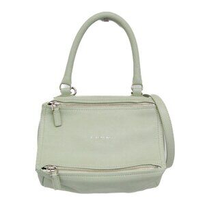 GIVENCHY Green Leather Shoulder Bag